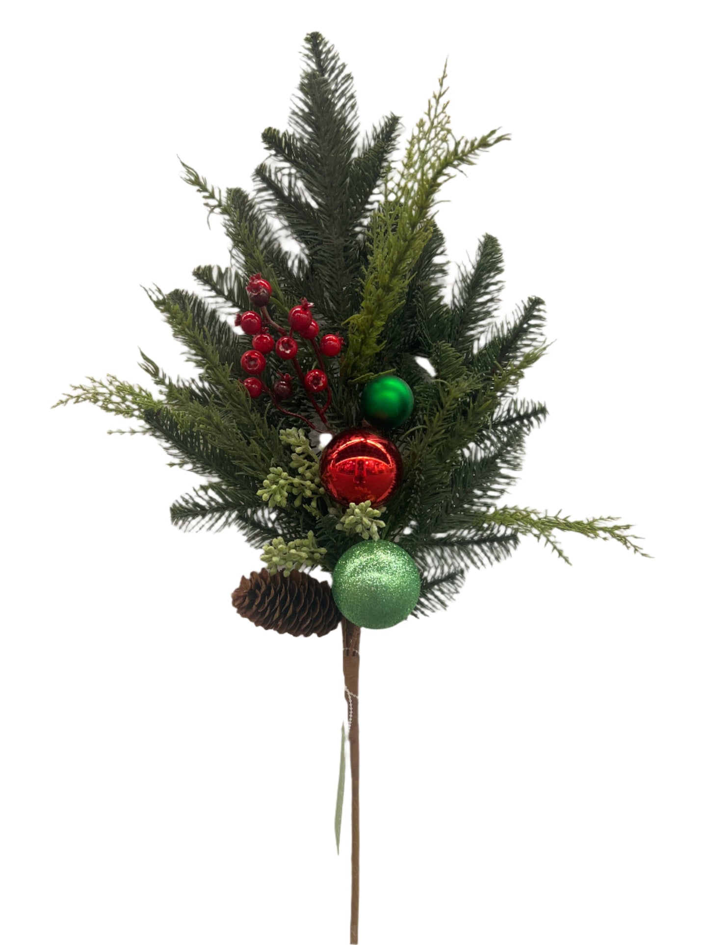 XM14152 MIXED PINE/ORN/PINECONE SPRAY,36"