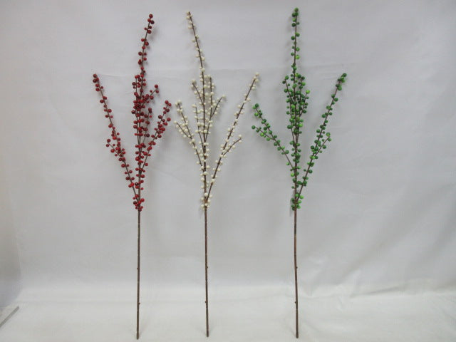 BE10401 PLASTIC ILEX BERRY SPRAY,36"