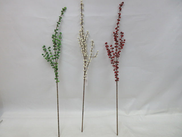 BE10402 PLASTIC ILEX BERRY SPRAY,33"