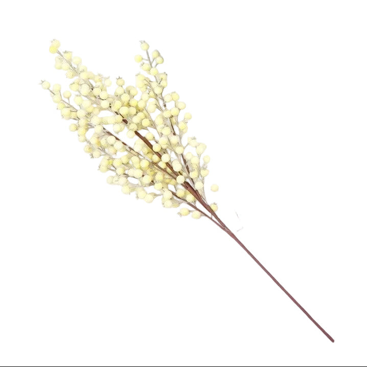 BE10443 FLOCKED ROSEHIP SPRAY 29"