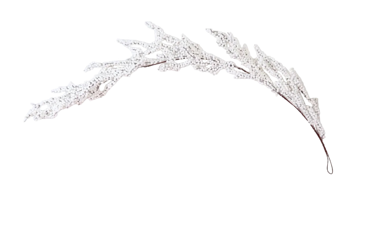BE10445 FLOCKED MINI BERRY GARLAND 52"