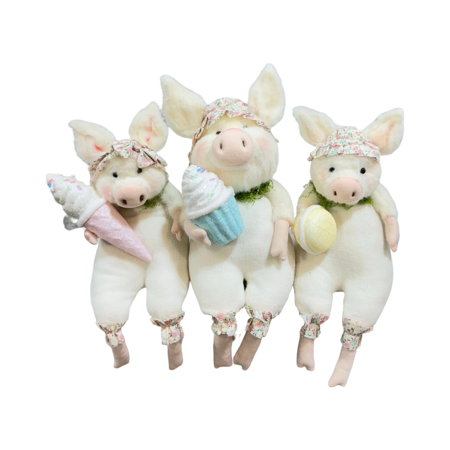 ER13094 SITTING PIG w/CUPCAKE 13in-6/36P