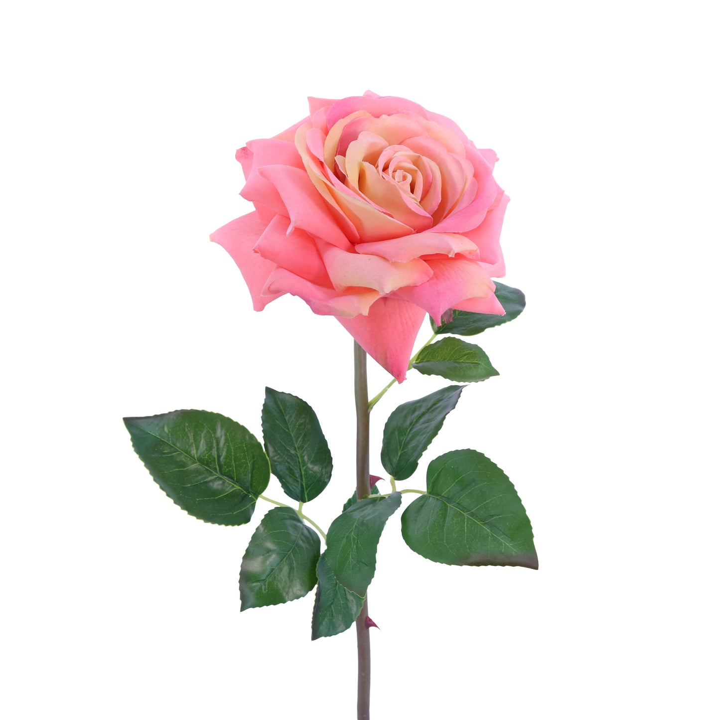 FL10837 OPEN ROSE SPRAY,27in-12P/72/6.8'
