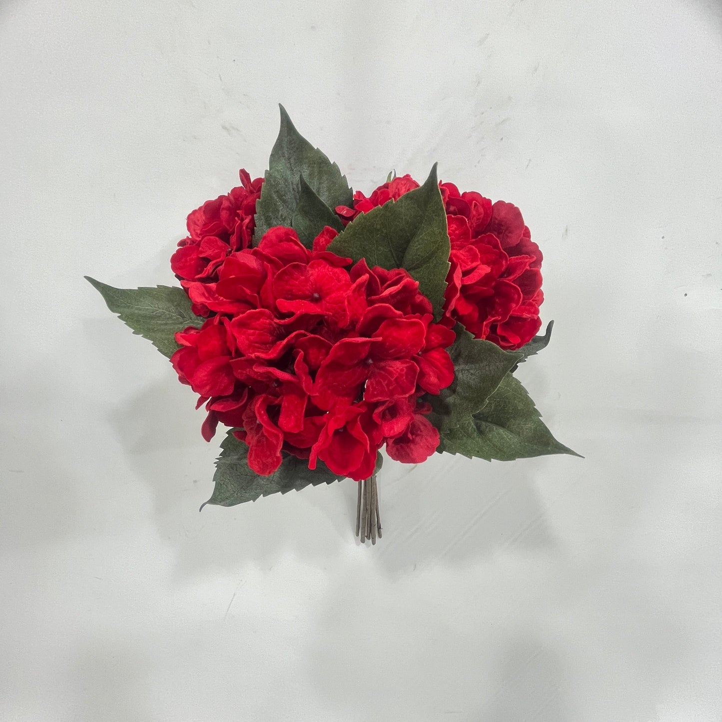 FL13325 VEL HYDRANGEA BUNDLEx3F,18.5in-12BN
