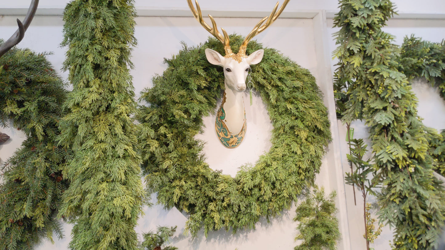 GG1857 CEDAR GARLAND,10'