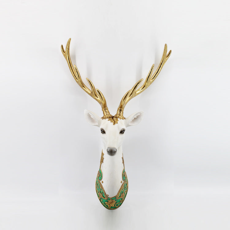 IP10156 RESIN REINDEER HEAD ON WALL,33in-1P