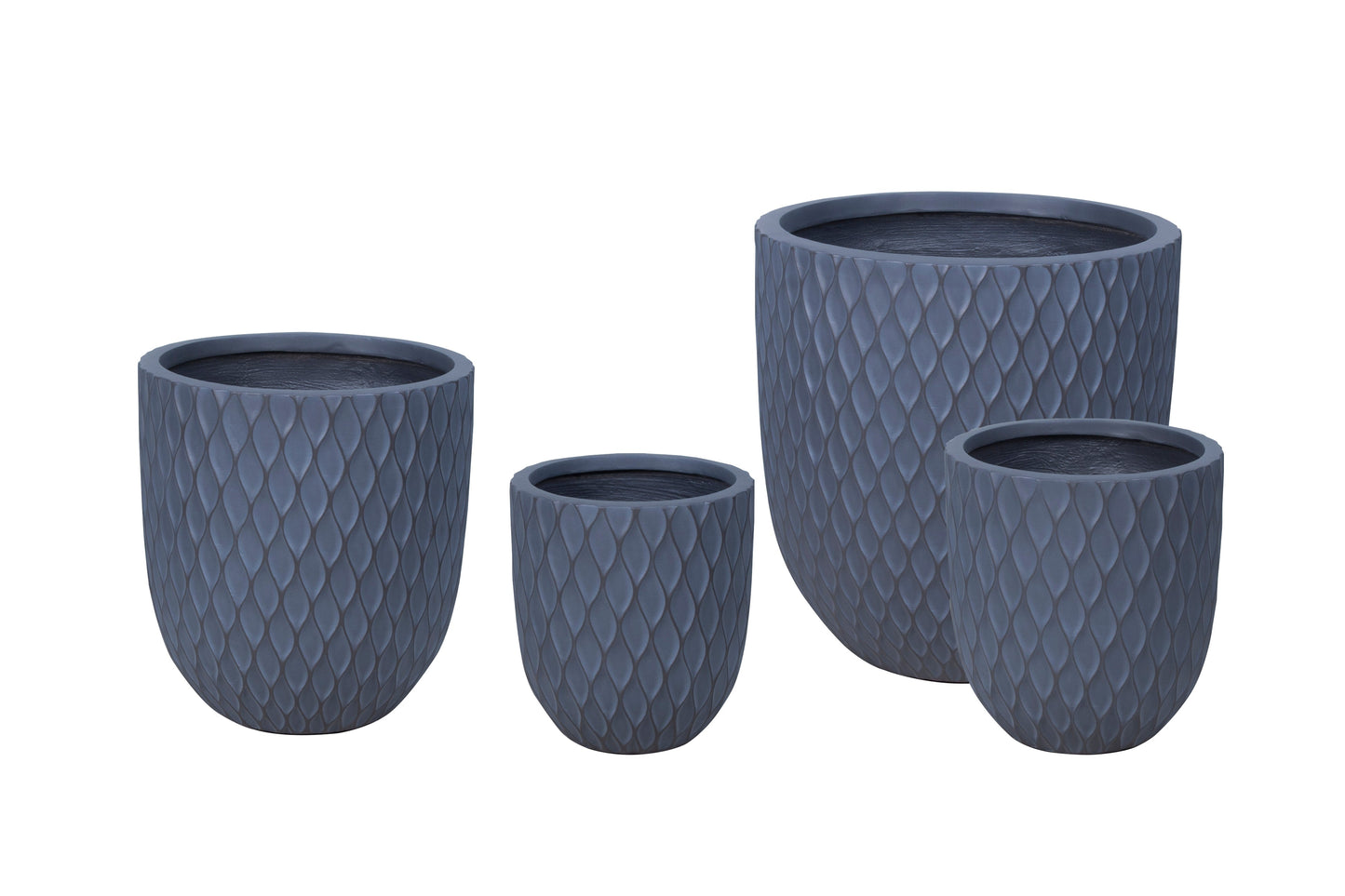IP50001 FIBRECLAY ROUND PLANTER w/PATTERN S/4