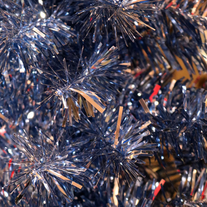 XM12624 CHUNKY CUT TINSEL SLIM 6' TREE