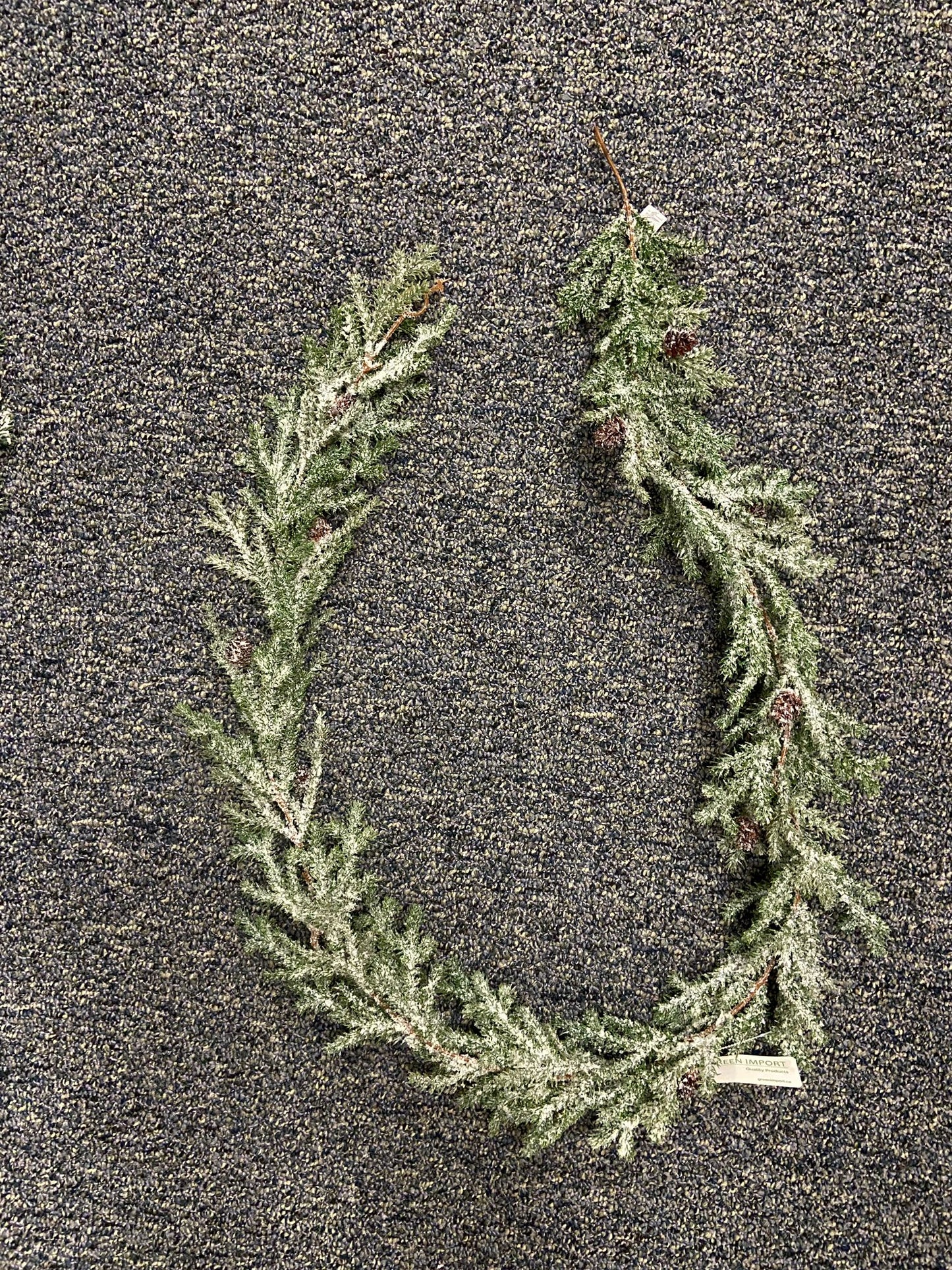 XM13272 MINI PINE/PINECONE w/SNOW GRLD,6'-3
