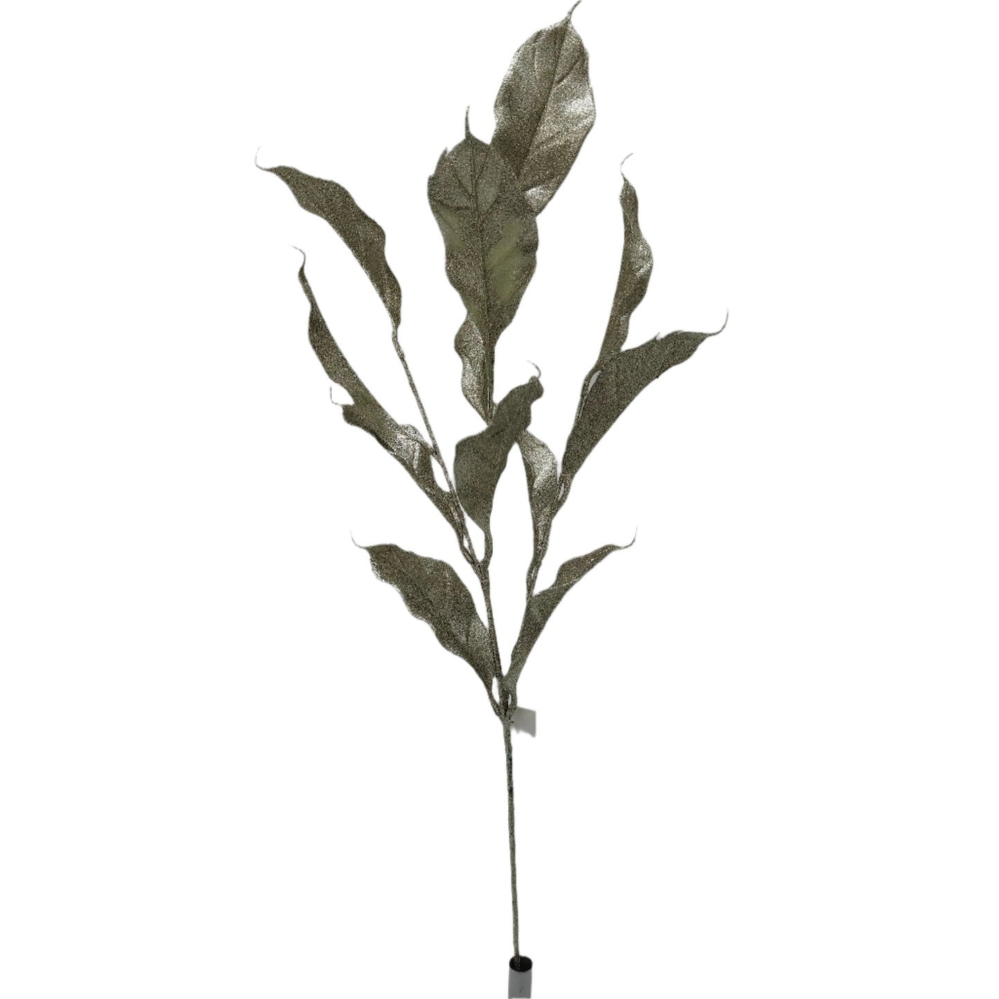 XM13608 GLITTERED MAGNOLIA LEAF SPRAY,28"