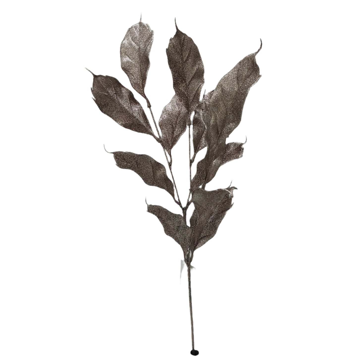 XM13608 GLITTERED MAGNOLIA LEAF SPRAY,28"