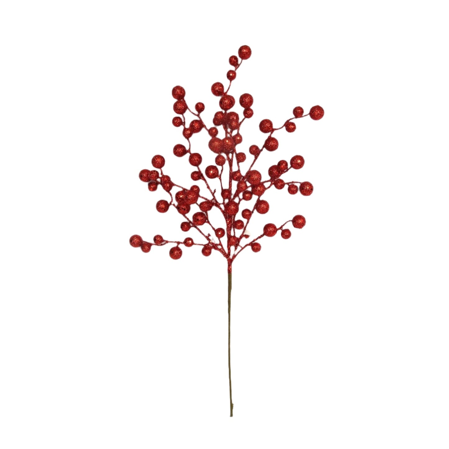 XM13622 GLITTERED BERRY SPRAY,22"