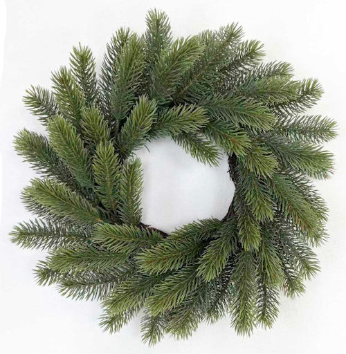 XM14583 BLUE SPRUCE WREATH,18"