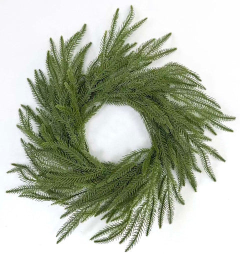 XM14593 NORFLOK PINE WREATH,18"