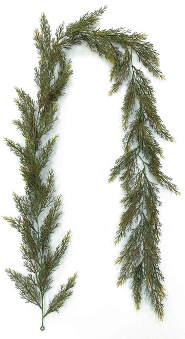 XM14602 BABY CYPRESS GARLAND,6'