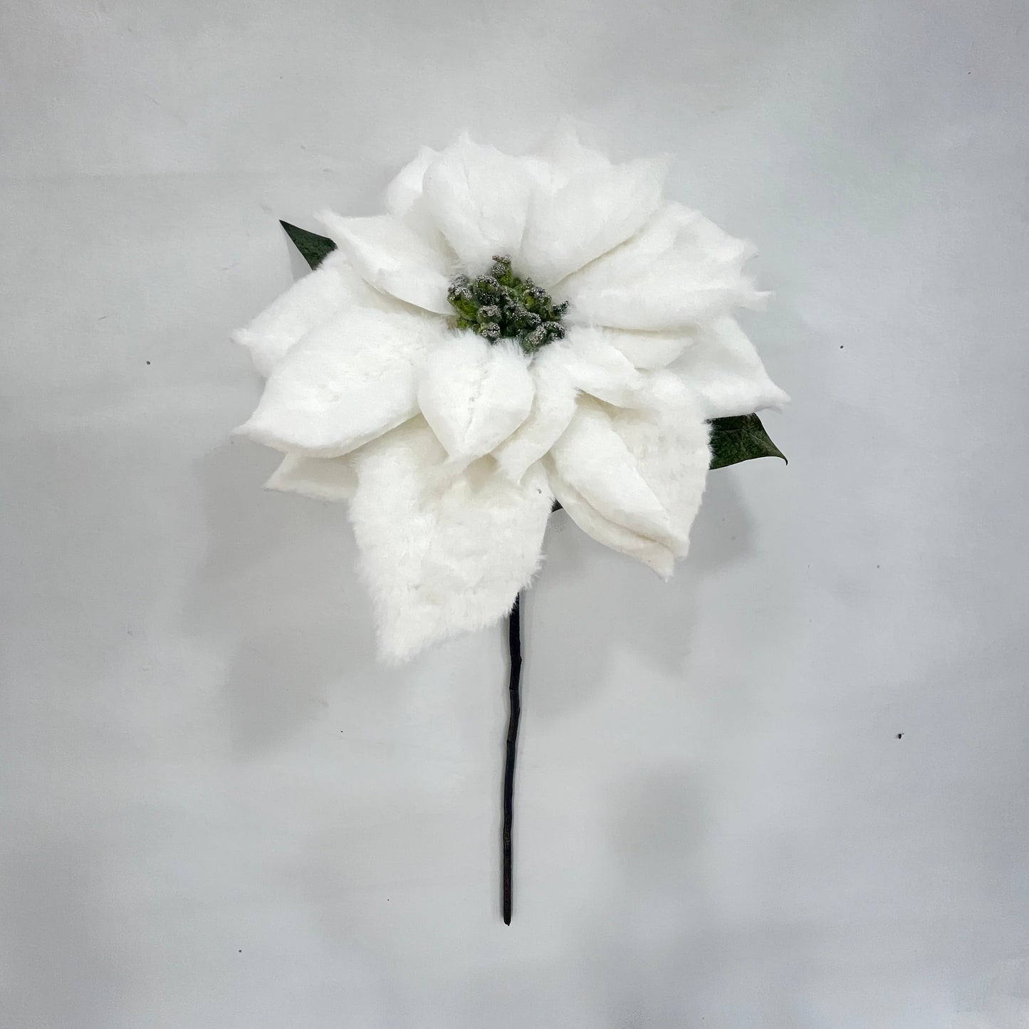 XM14736 FURRY POINSETTIA SPRAY,28"