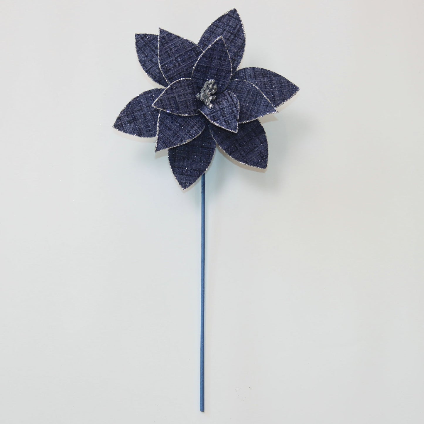 XM14814 CHANEL FABRIC POINSETTIA w/SI GLT EDGE,D10x19.5"