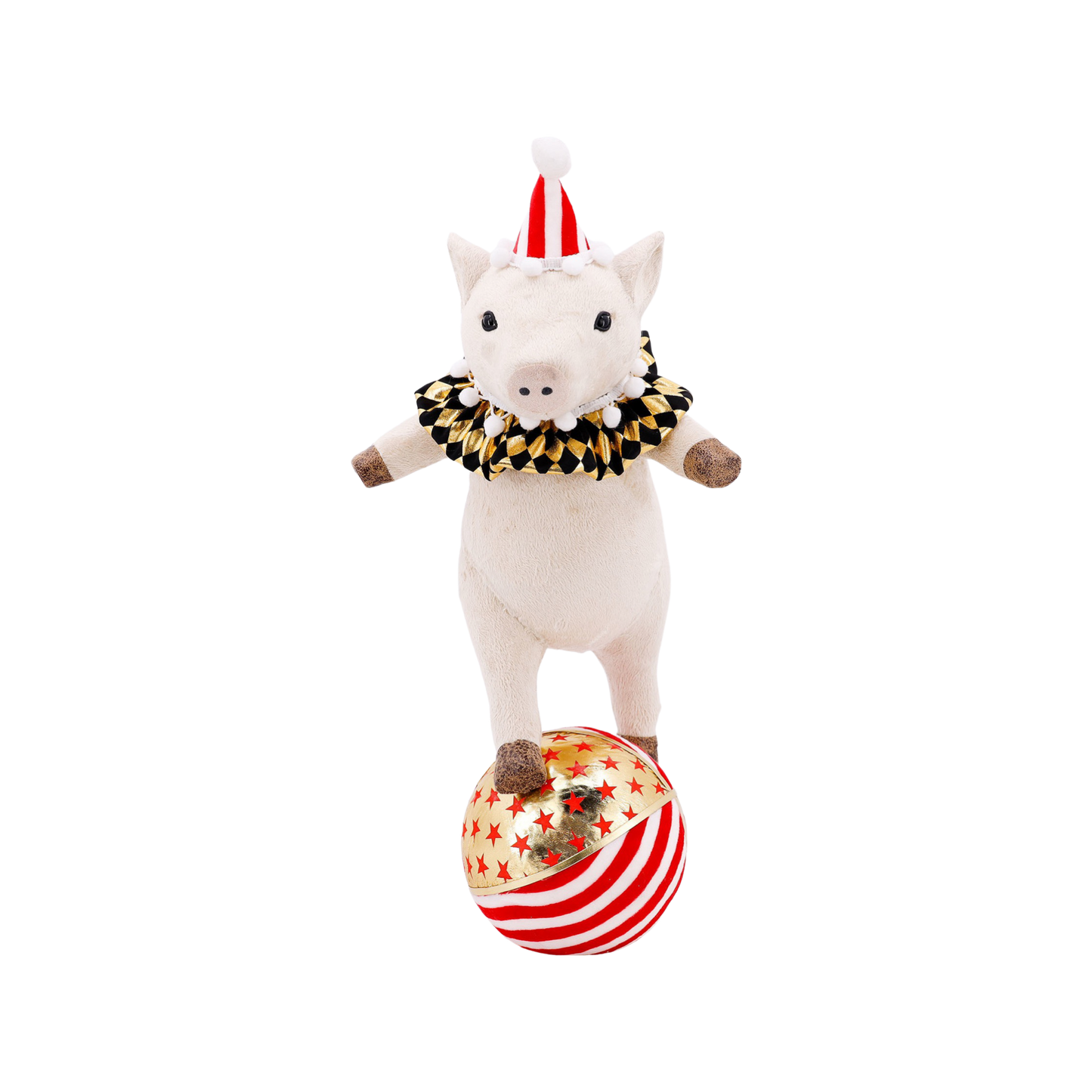 XM20053 PIG ON XMAS BALL,21in-4P