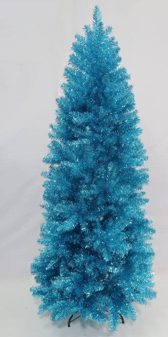 XM30263 TINSEL SLIM XMAS TREE,8'