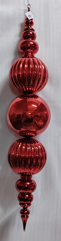 XO1002 PLASTIC FINIAL ORNAMENT 5'