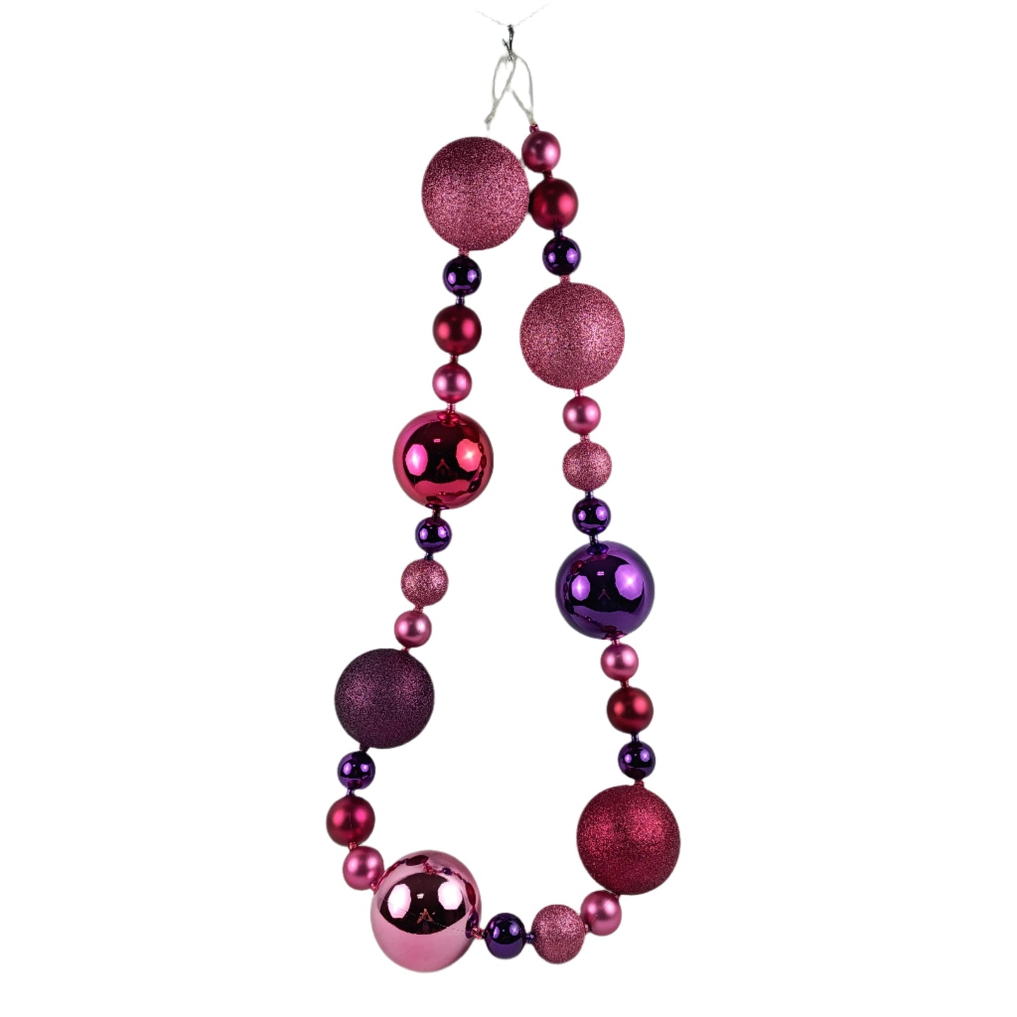 XO1075 ORNAMENT BALL GARLAND 6'