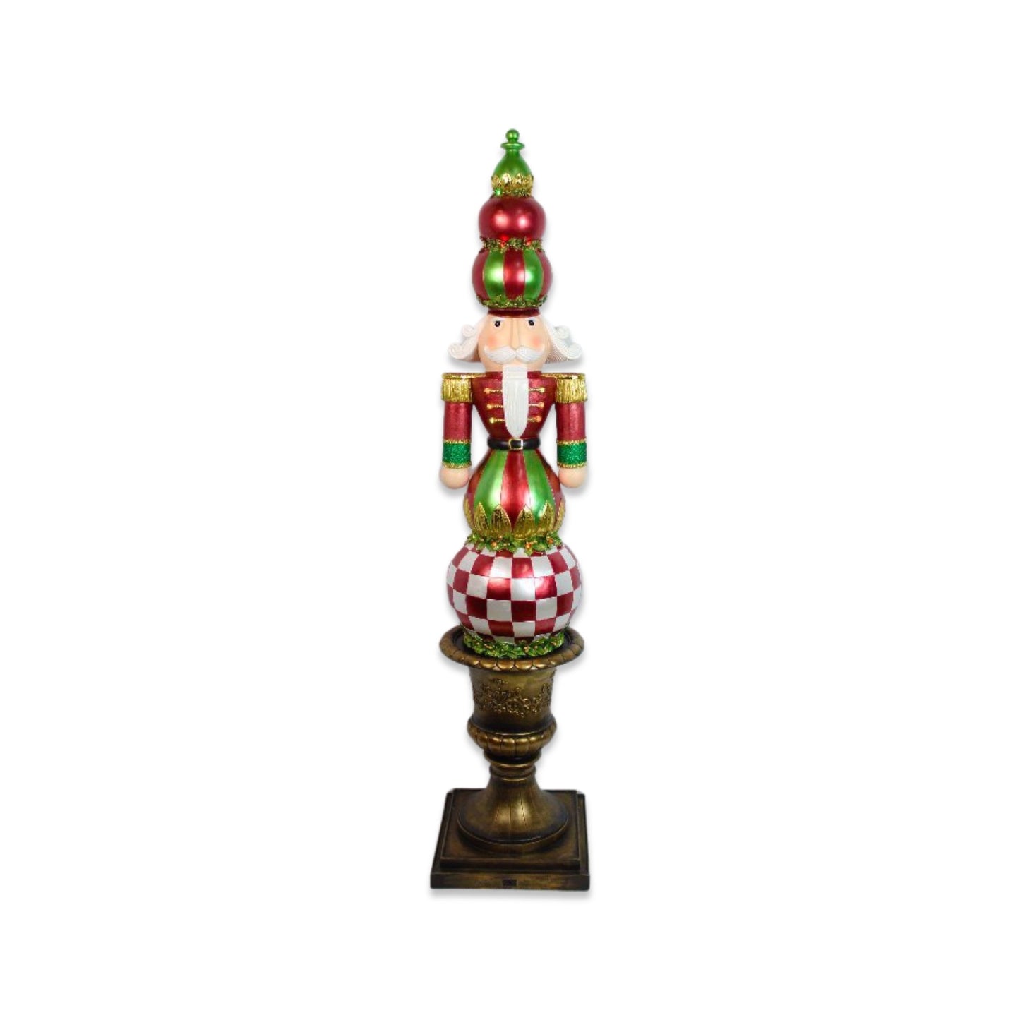 XR13039 RESIN SOLDIER ON URN w/LED 59"