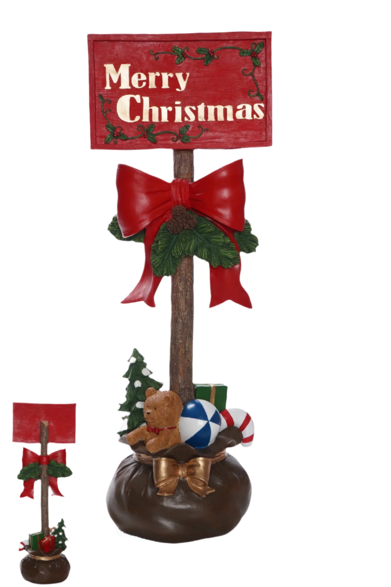XR13295 RESIN XMAS SIGN/GIFT BAG BASE 36"