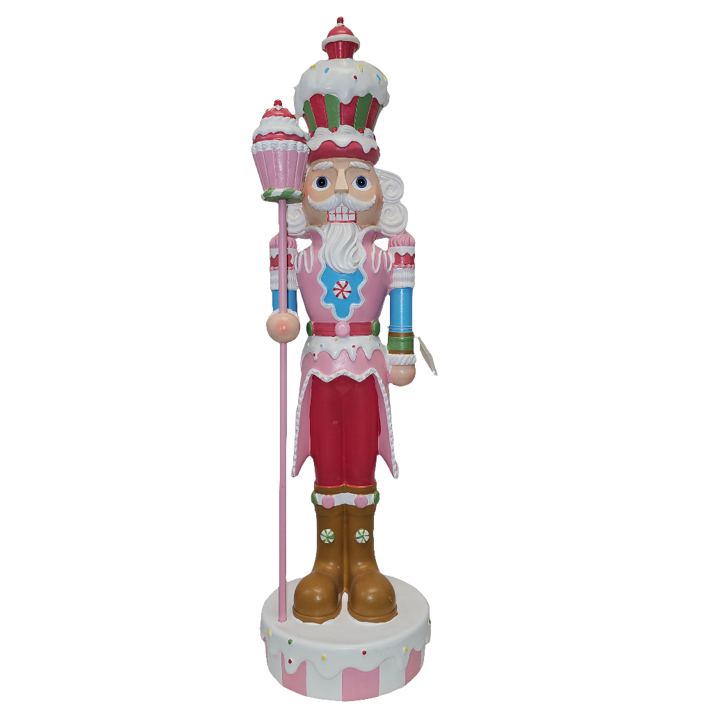 XR13124 RESIN NUTCRACKER w/CUPCAE 24"