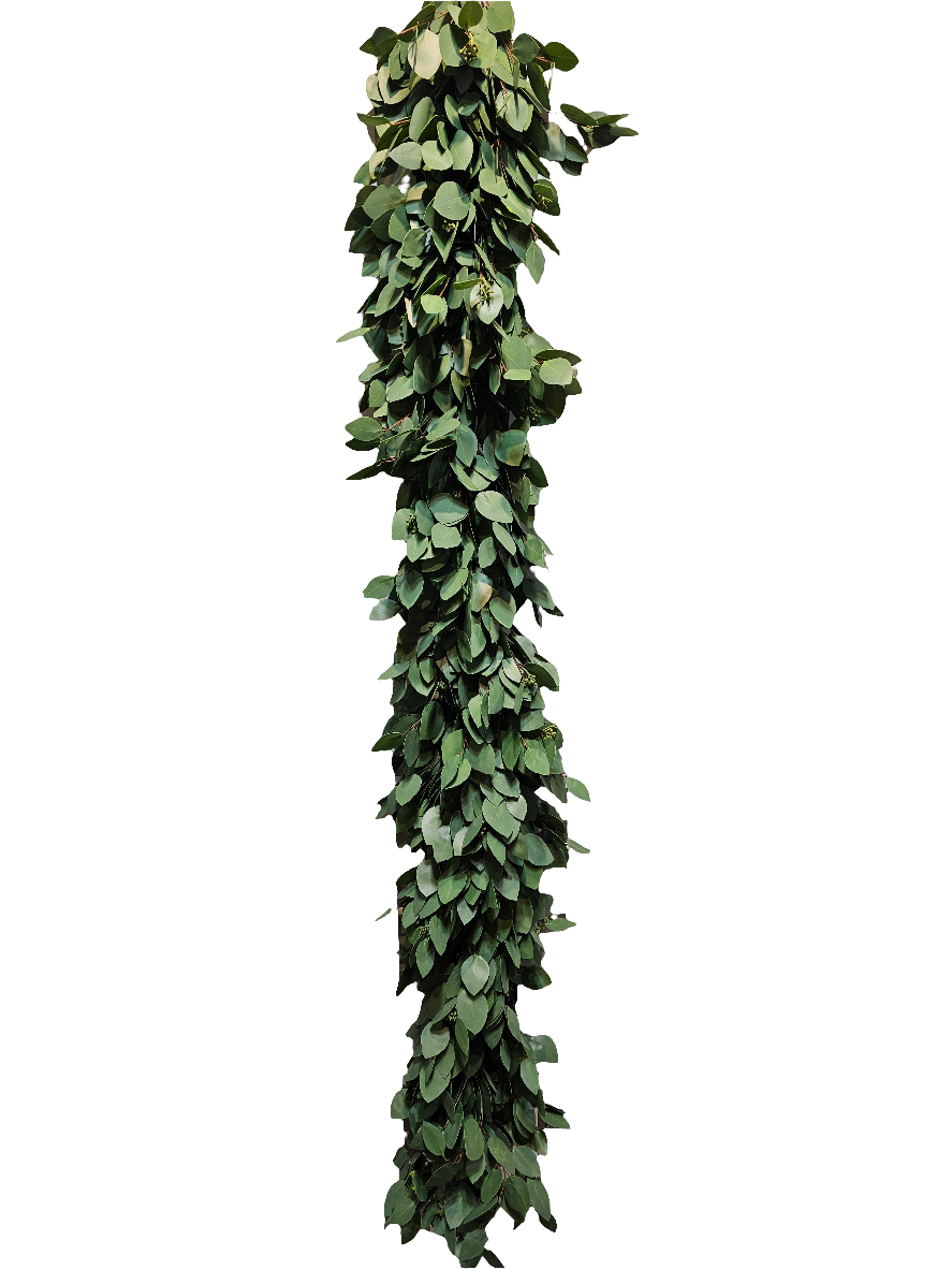 GG402 HEART SHAPED EUCALYPTUS GARLAND