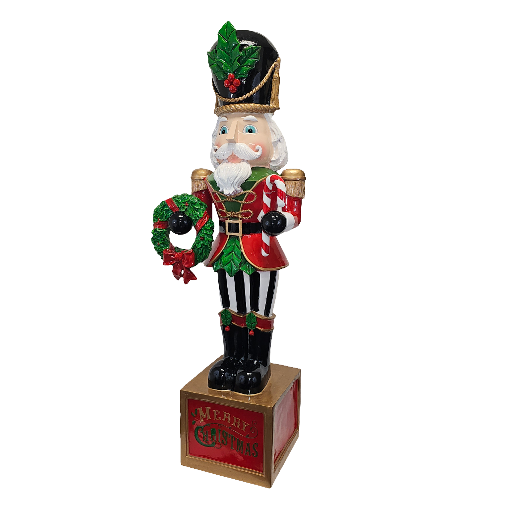 XM12385 RESIN NUTCRACKER ON BASE 48.75"