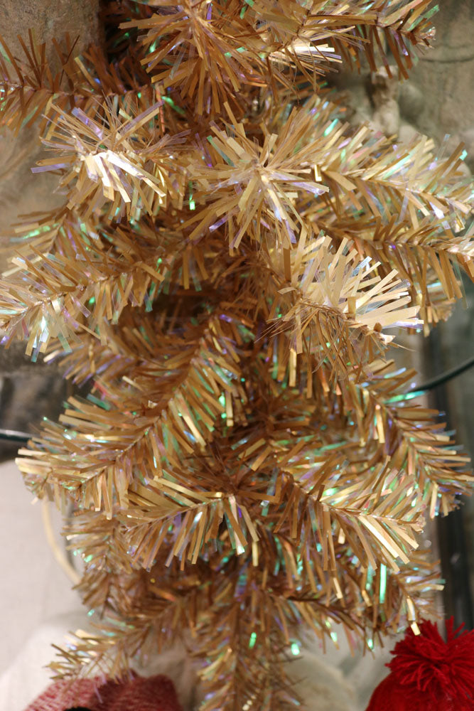 XM12622 CHUNKY CUT TINSEL WREATH,36in