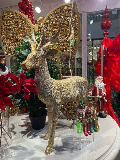 XR13383 RESIN STANDING REINDEER 35.5"