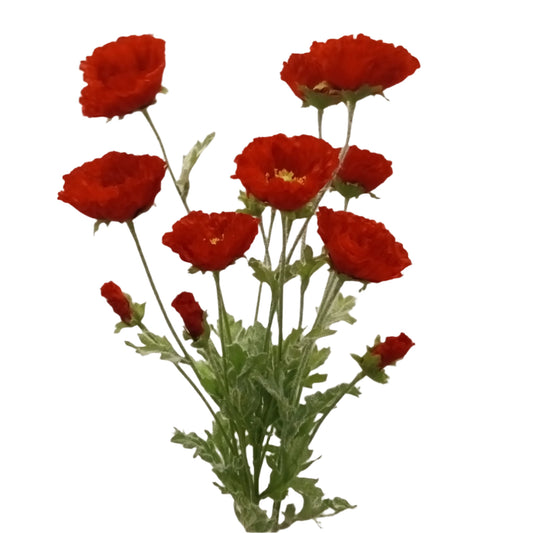 FL13182 MINI POPPY BUSHx3, 20"