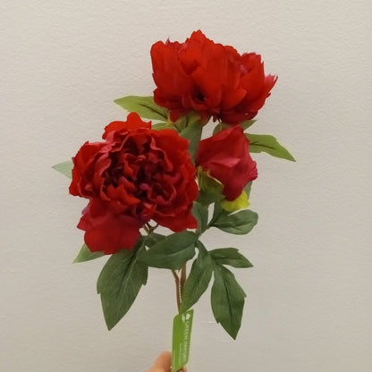 FL11905 PEONY SPRAYx3F,29in-12P/96/9.89'
