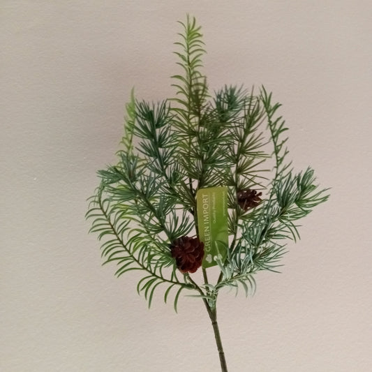 XM12445 CEDAR w/PINECONE SPRAY,20in-12P