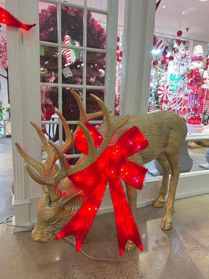 XR13382 RESIN HEAD DOWN REINDEER 48.5"