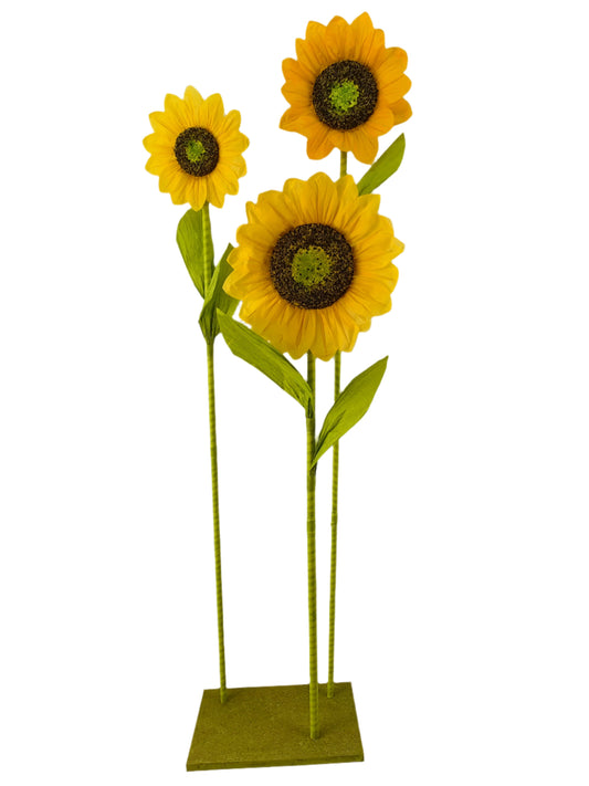 AC10213 GIANT SUNFLOWERSx3F w/STD,64"