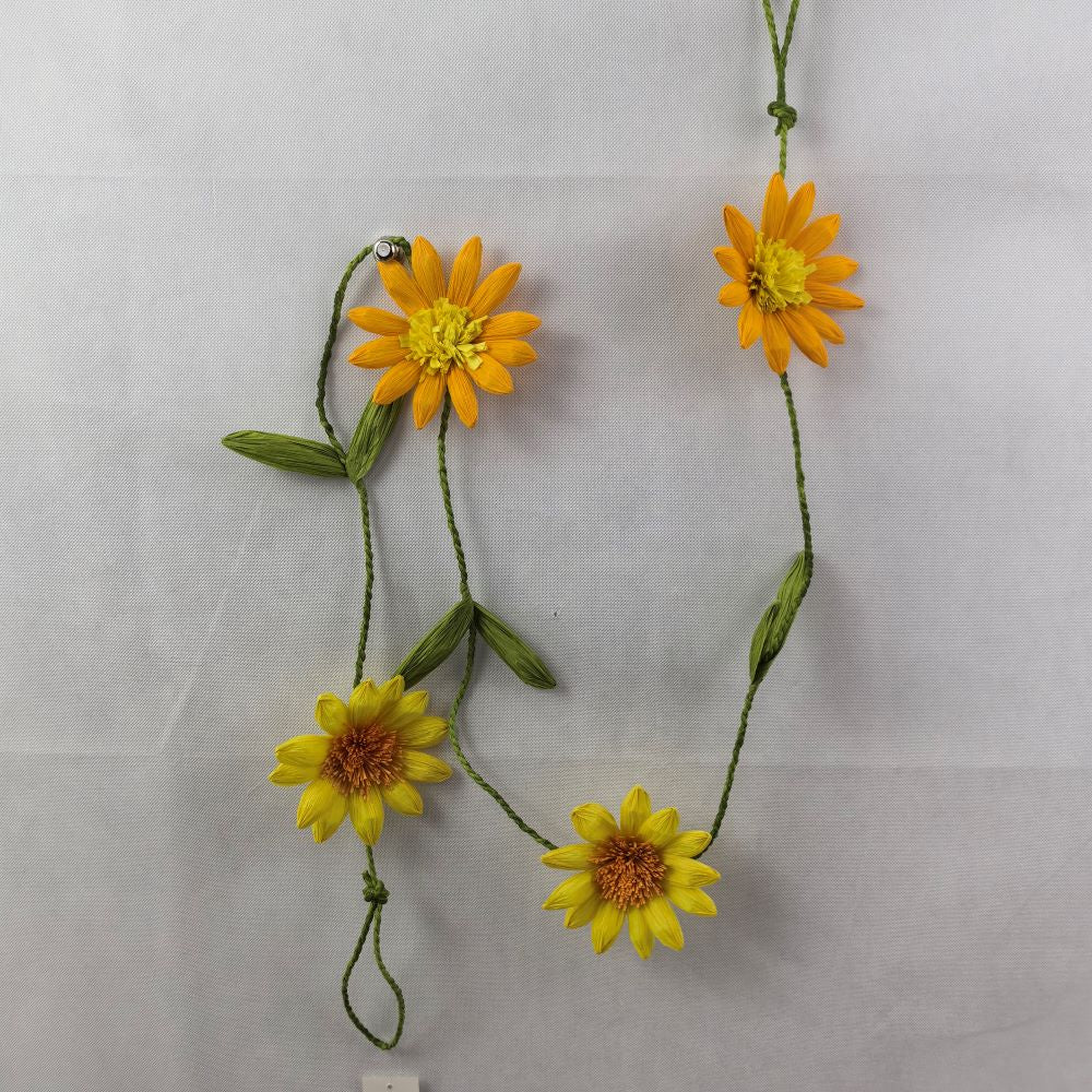 AC10459 SUNFLOWER GARLAND,6'