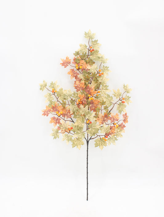 AU10011 MAPLE LVS/BERRY SPRAY,29in-12/144P