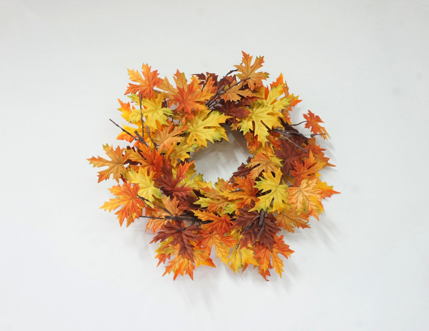 AU10123 MAPLE LVS WREATH,24"