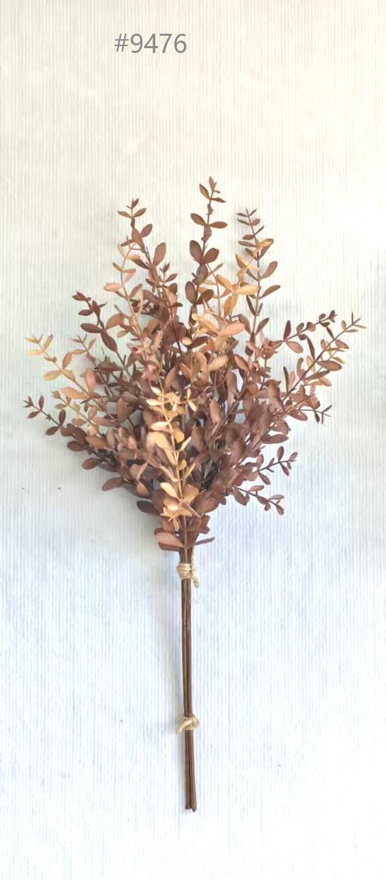 AU10135 BUTTON LEAF BUNDLEx3,28"