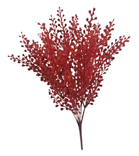 BE10313 METALLIC PLASTIC BERRY BUSH 16"