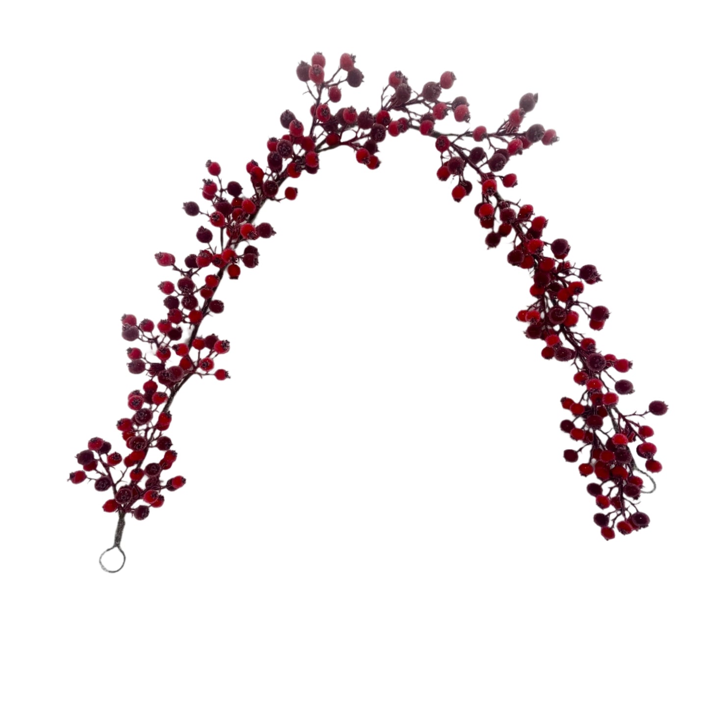 BE10344 ICED ROSEHIP GARLAND 5'