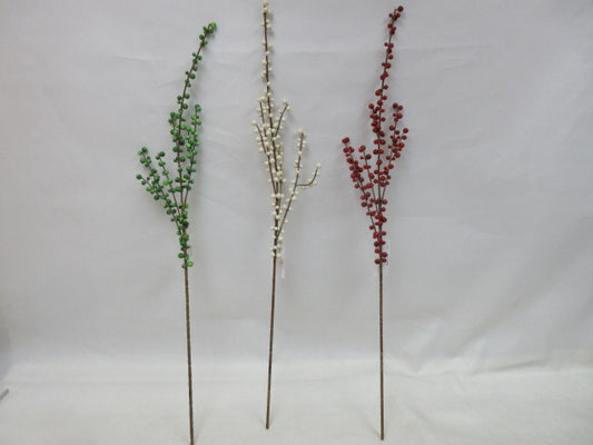 BE10402 PLASTIC ILEX BERRY SPRAY,33"