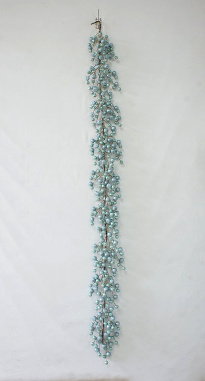 BE10422 ICED METALLIC CARBAPPLE GARLAND,6'