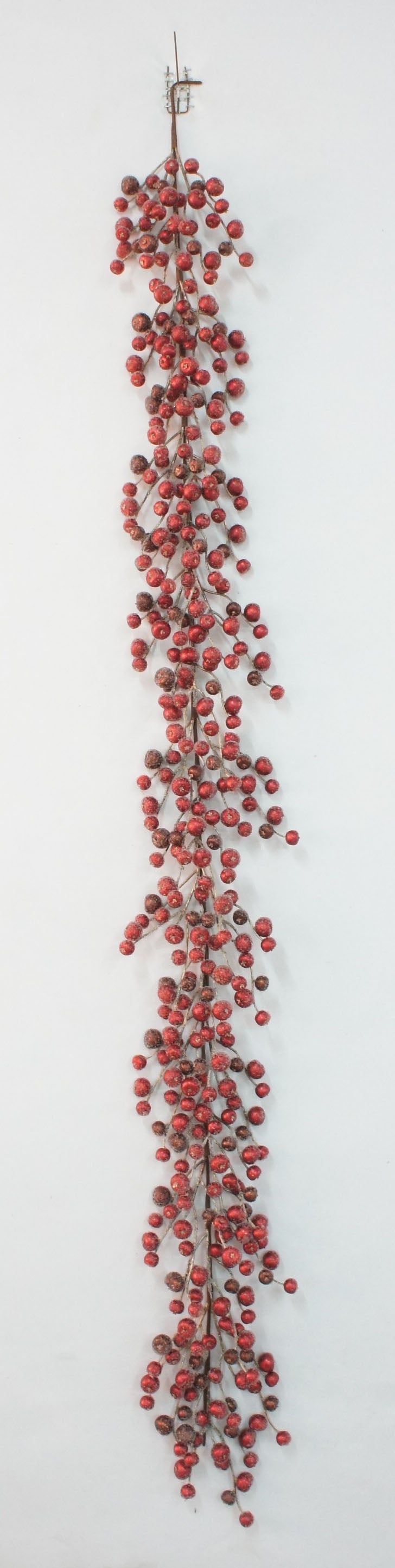 BE10422 ICED METALLIC CARBAPPLE GARLAND,6'