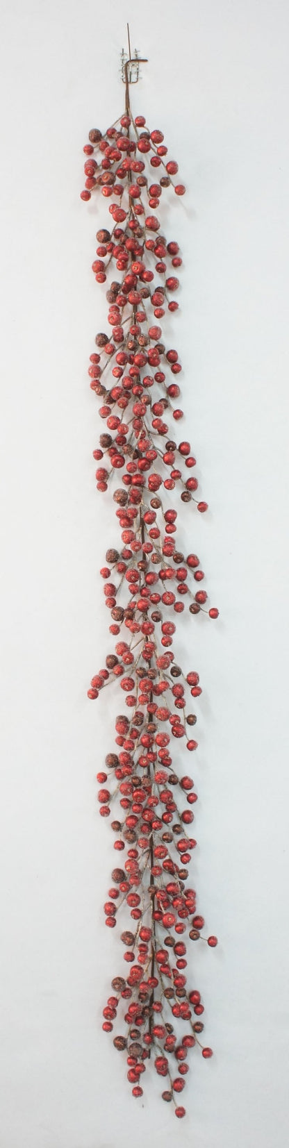 BE10422 ICED METALLIC CARBAPPLE GARLAND,6'