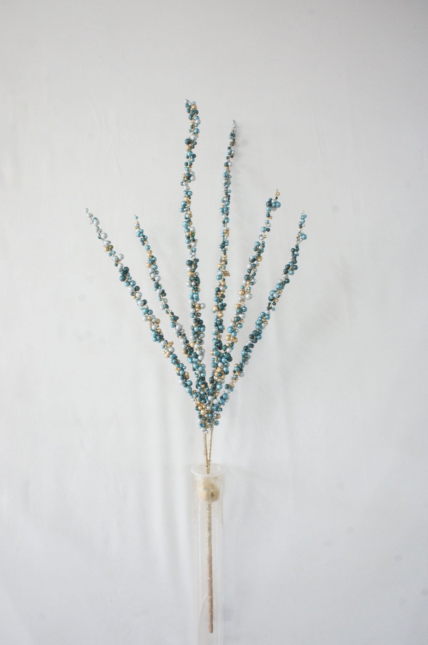 BE10423 GLITTER BERRY SPIKE BRANCH,40"