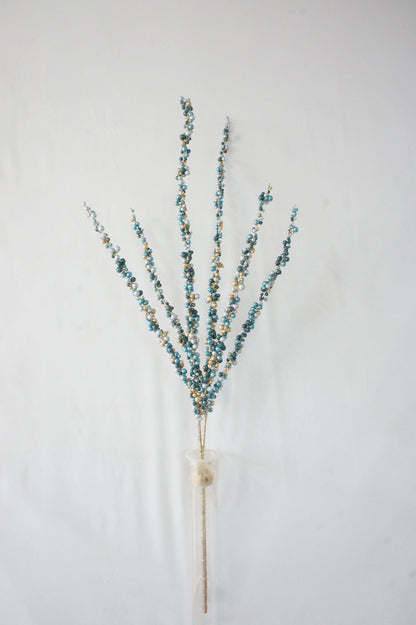 BE10423 GLITTER BERRY SPIKE BRANCH,40"