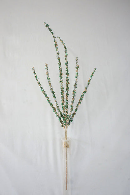 BE10423 GLITTER BERRY SPIKE BRANCH,40"